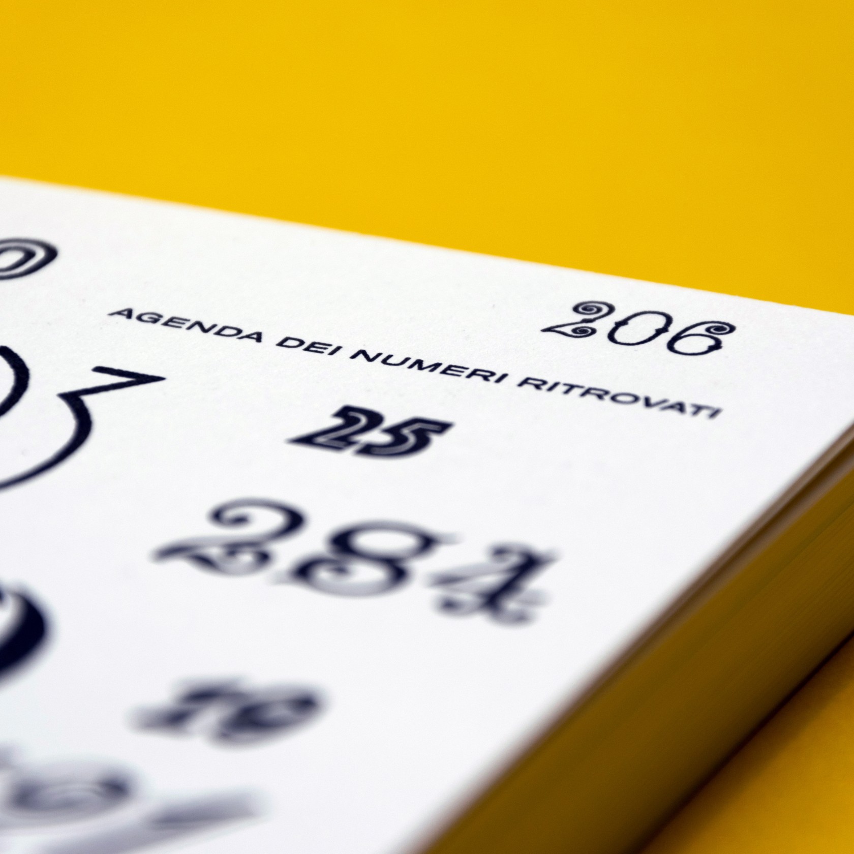 Agenda numeri ritrovati (seconda edizione) dettaglio 