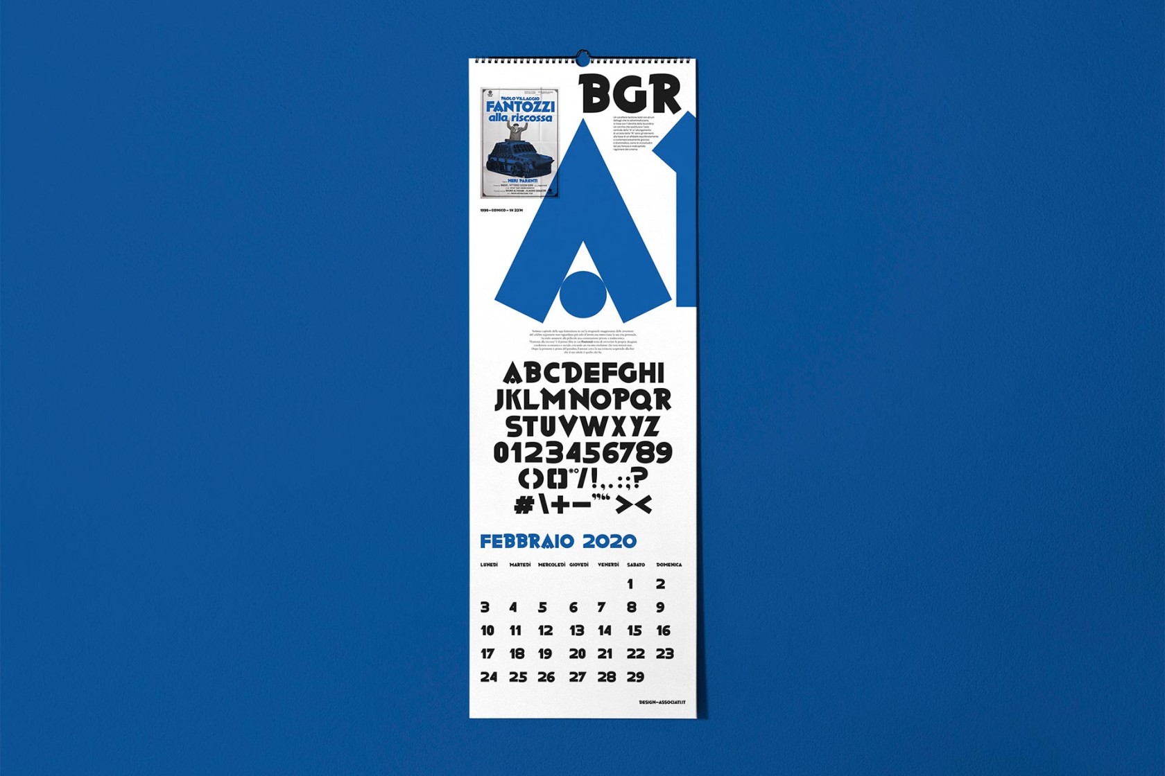 Calendario Cinema Italiano 2020 dettaglio 