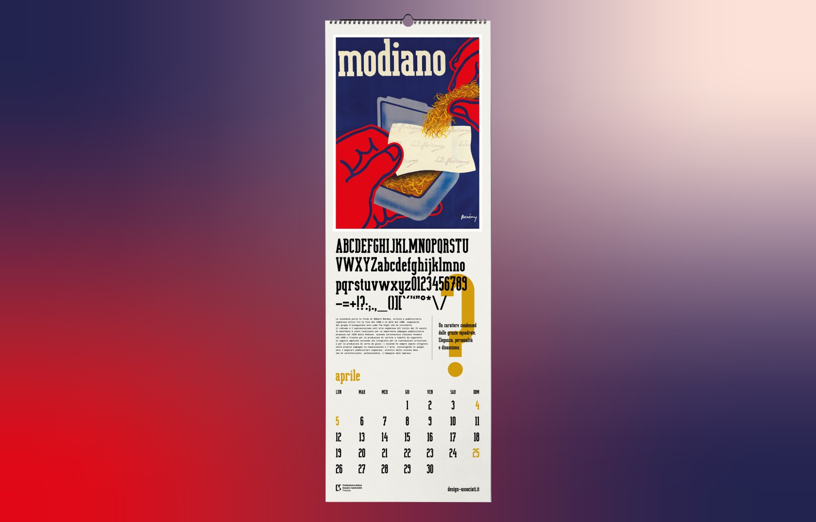 Calendario Collezione Salce 2021 dettaglio 