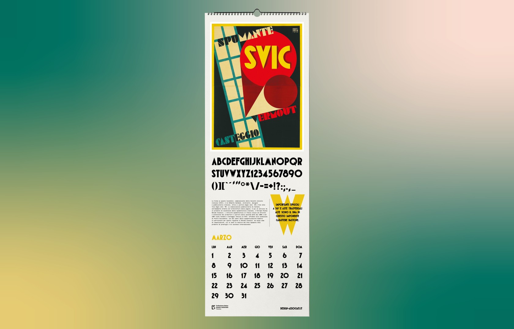 Calendario Collezione Salce 2021 dettaglio 