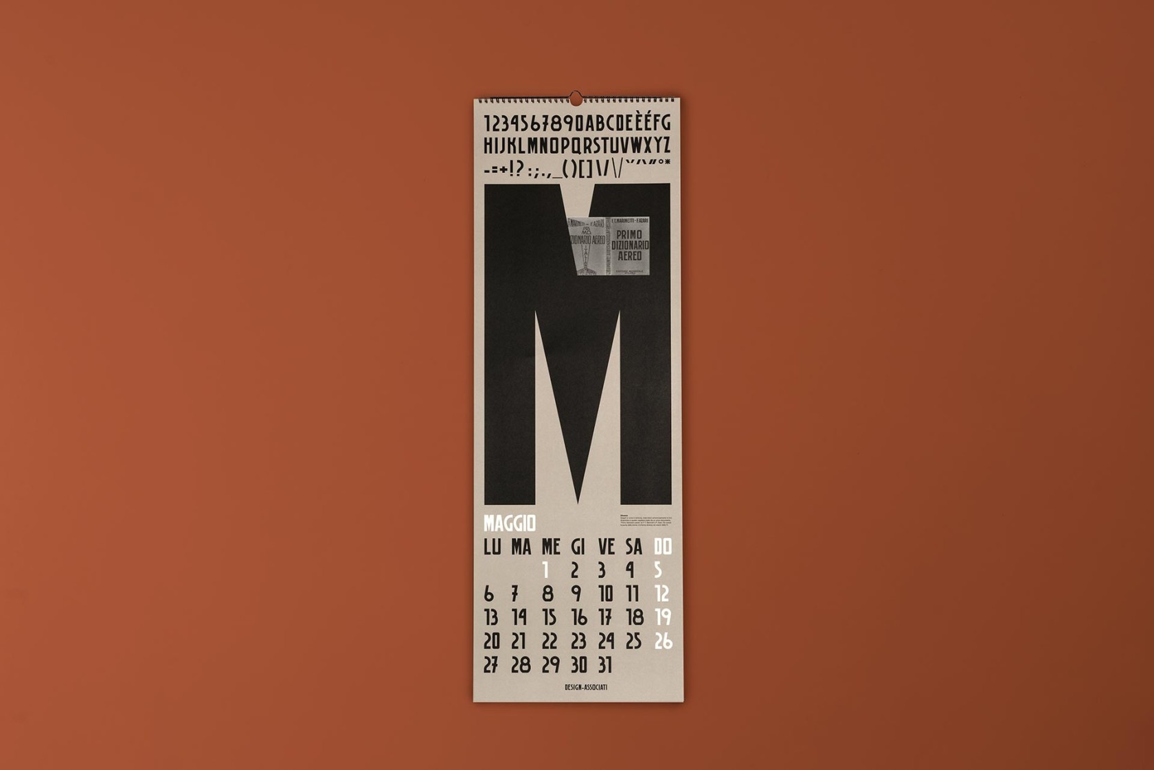 Calendario futurista 2019 dettaglio 