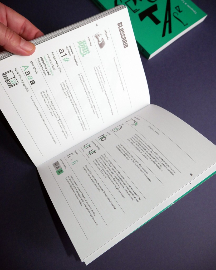 Il Lettering nel Cinema Sperimentale dettaglio Il glossario tipografico: termini e illustrazioni per orientarsi tra lettering, caratteri, glifi e composizione