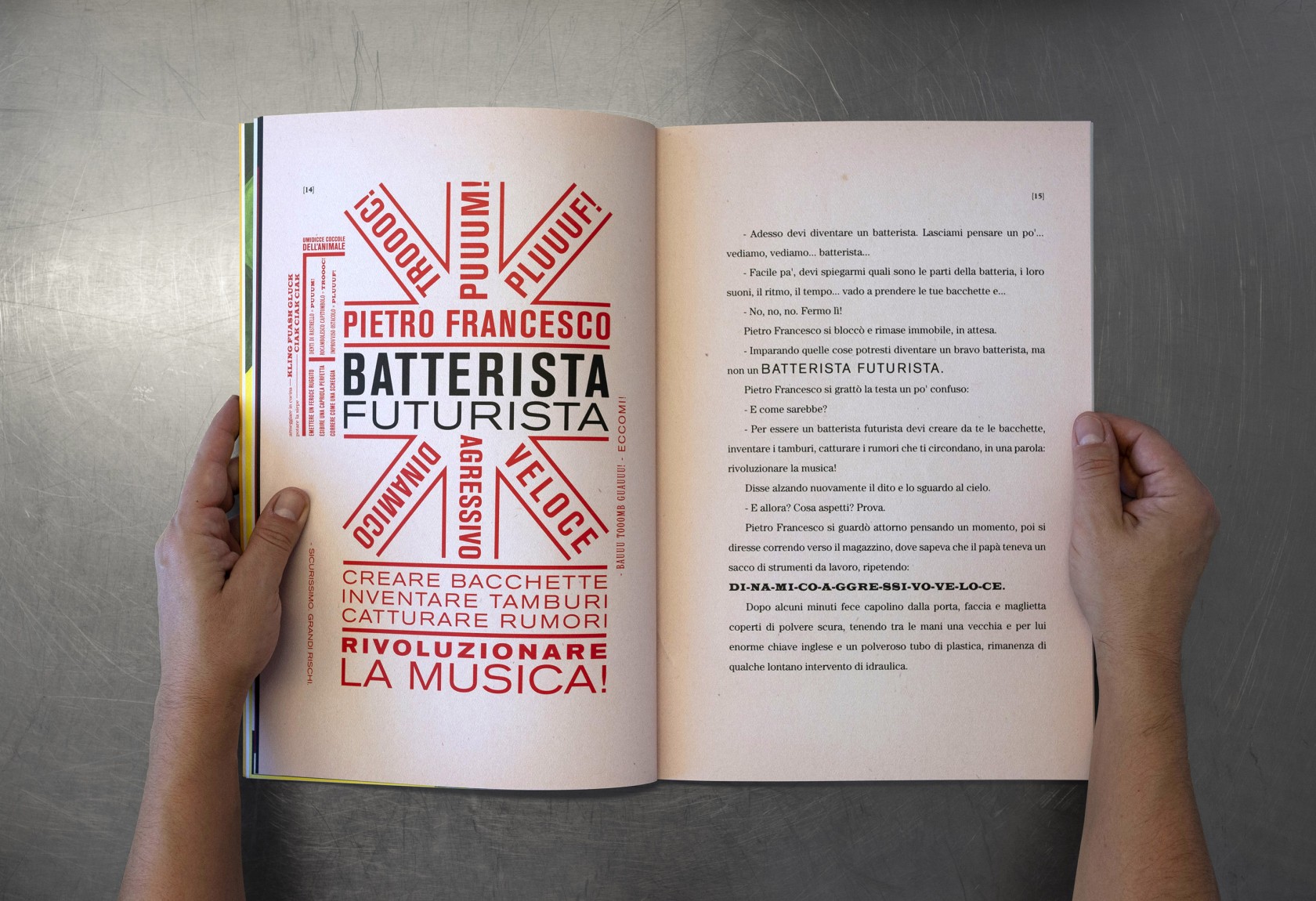 Pietro Francesco Batterista Futurista dettaglio 