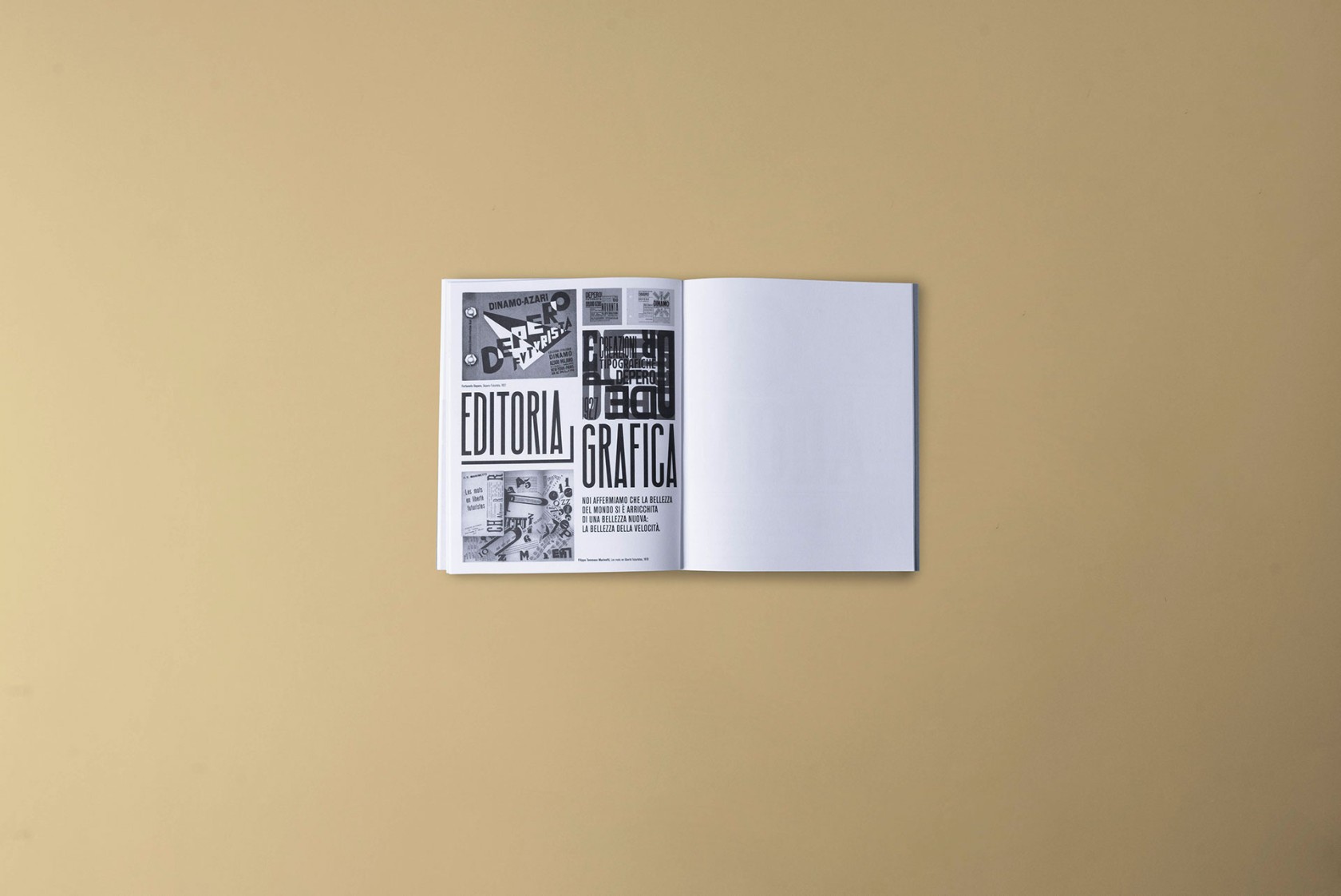 Quaderno futurista dettaglio 