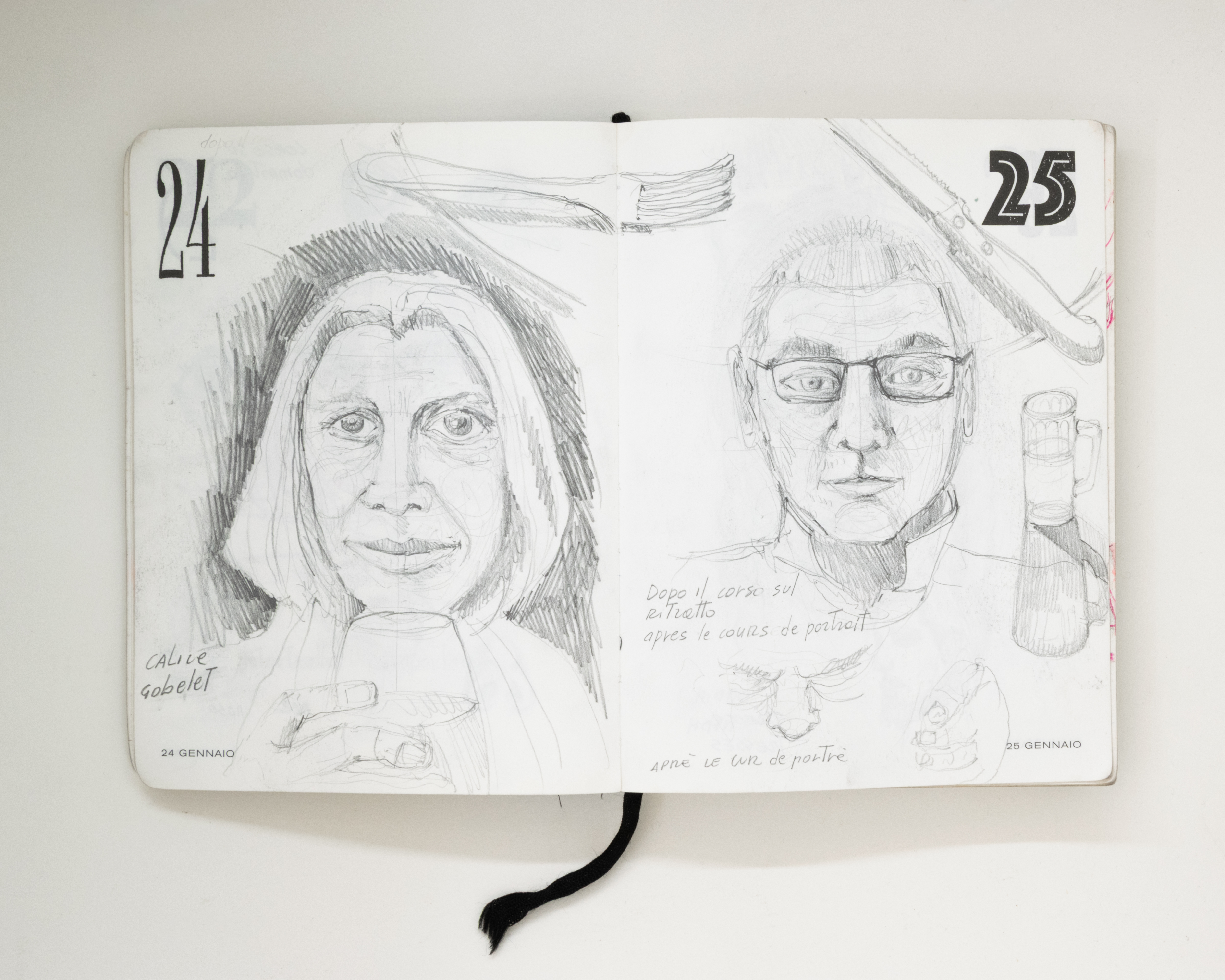 Agenda Numeri Ritrovati - Fabrizia Carraro dettaglio 
