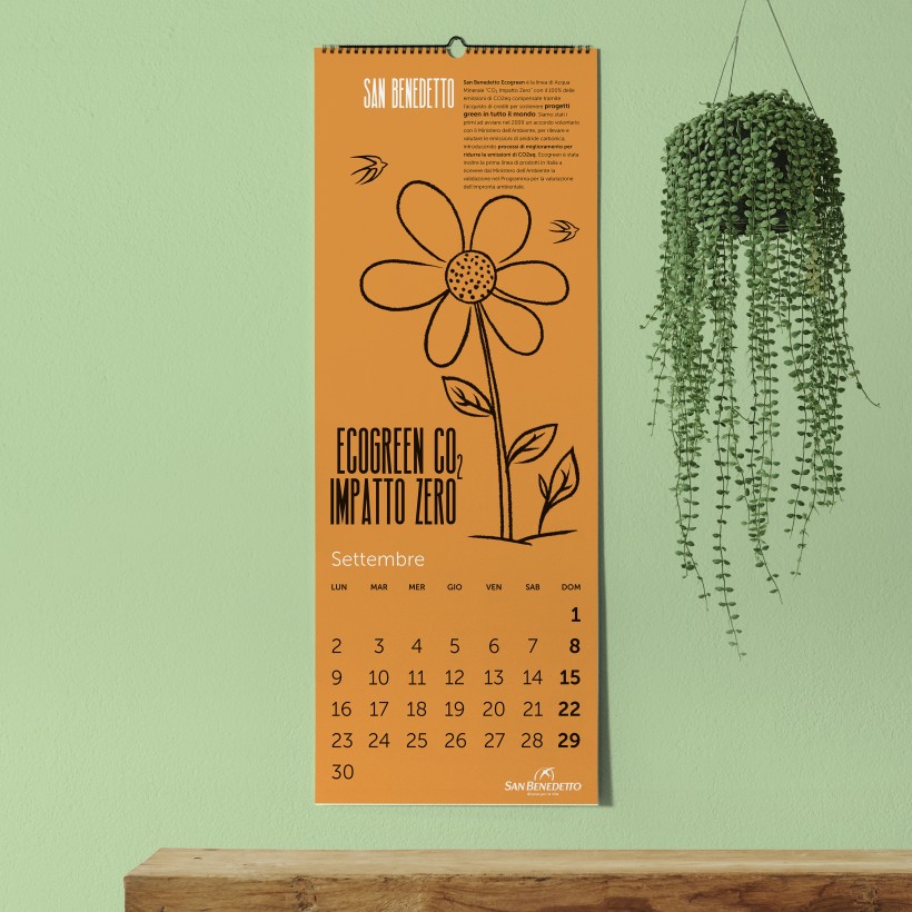 Calendario San Benedetto 2024 dettaglio Calendario San Benedetto, mese di Settembre - Ecogreen CO2 Impatto Zero