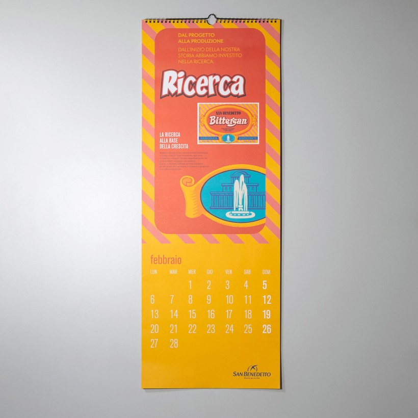 Calendario San Benedetto dettaglio Febbraio, calendario San Benedetto 2023