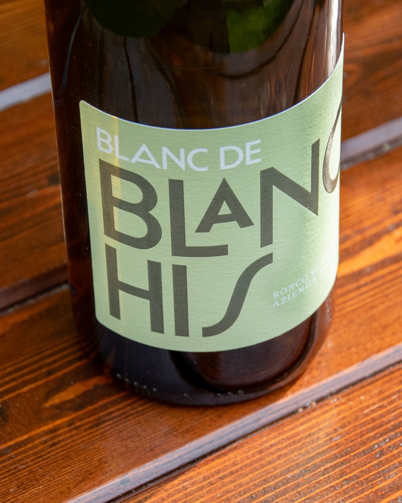 Chardonnay Blanc de Blanchis dettaglio Dettaglio Etichetta Blanc de Blanchis - Ronco Blanchis Azienda Agricola