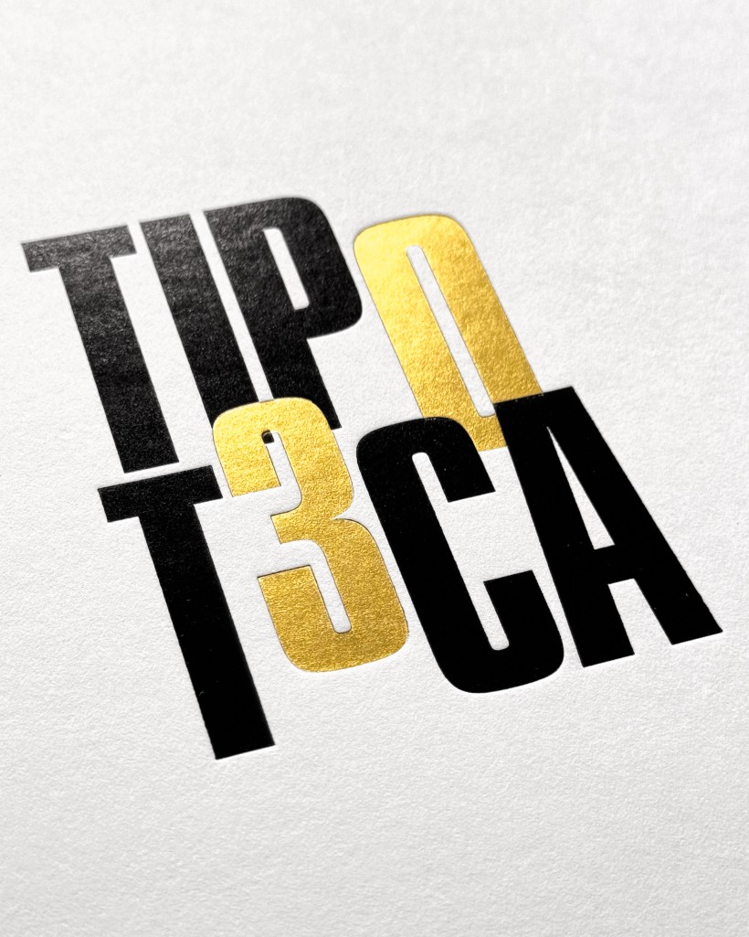 Logo celebrativo per i 30 anni della Tipoteca Italiana Fondazione dettaglio Dettaglio del logo TIP0T3cA