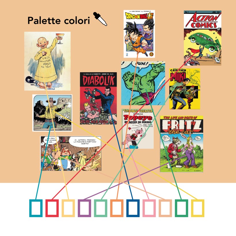 Paff! Museum - Il Marchio dettaglio La scelta della palette colori per il marchio del Paff! Museum