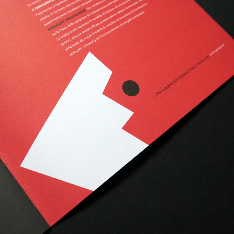 Prosyt, Propulsore Tecnologico, software house e società di consulenza dettaglio Dettaglio grafico della brochure